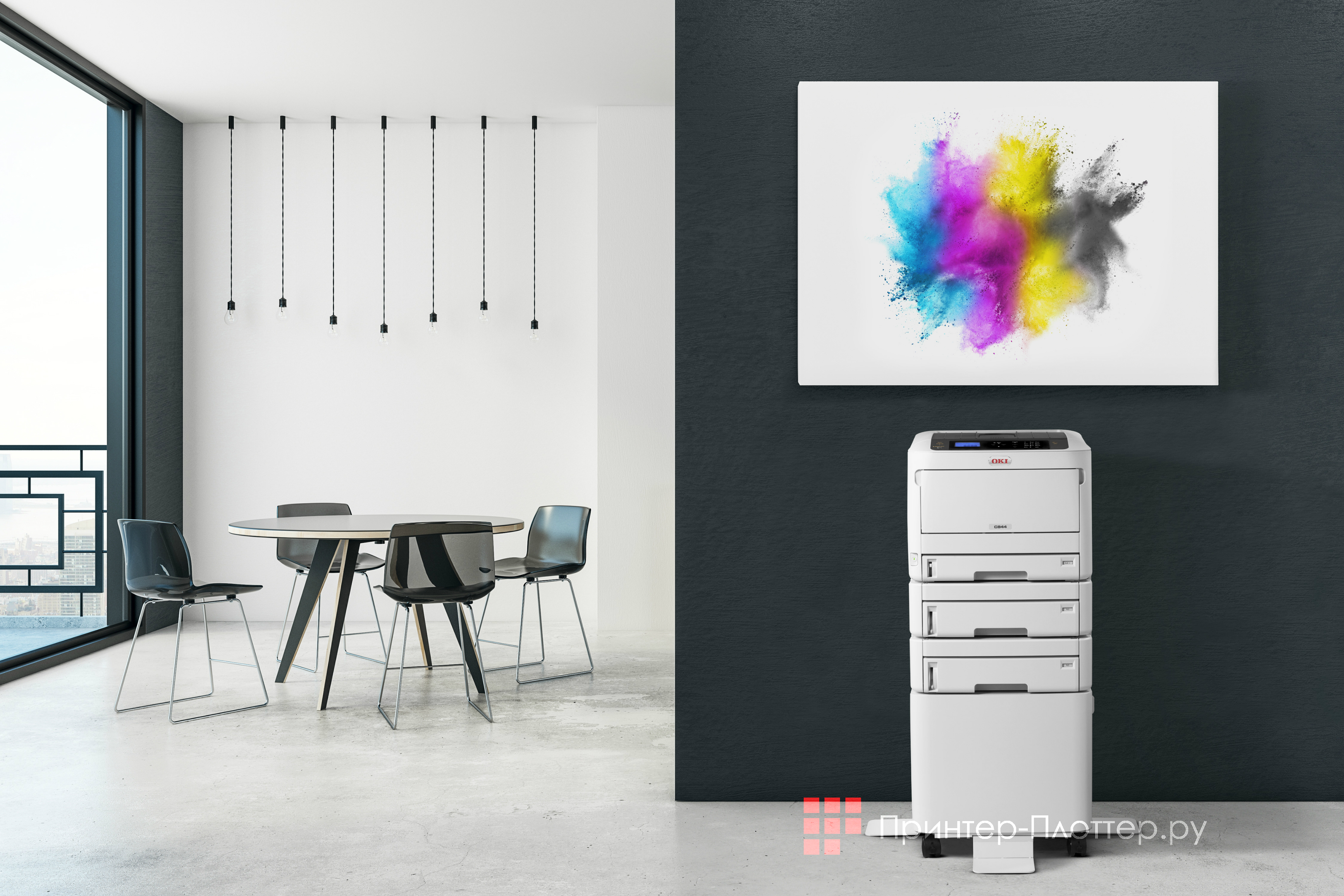 OKI C824 / OKI C834 / OKI C844. Самые компактные цветные принтеры формата A3